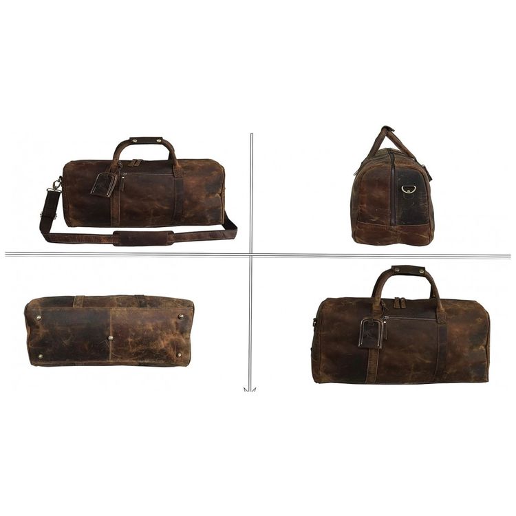 Bolsa-de-Viagem-Masculina-C-Classica-de-Couro-CUERO-Marrom-foto-5