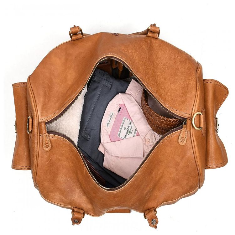 Bolsa-de-Viagem-Masculina-Classica-de-Couro-AARON-LEATHER-foto-1