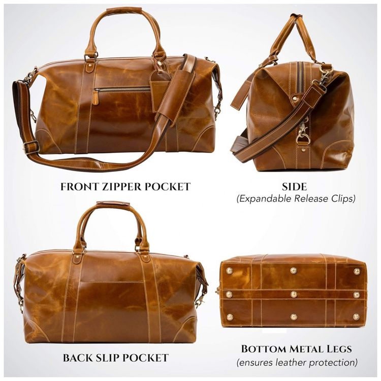 Bolsa-de-Viagem-Masculina-Classica-de-Couro-VIOSI-Marrom-foto-2