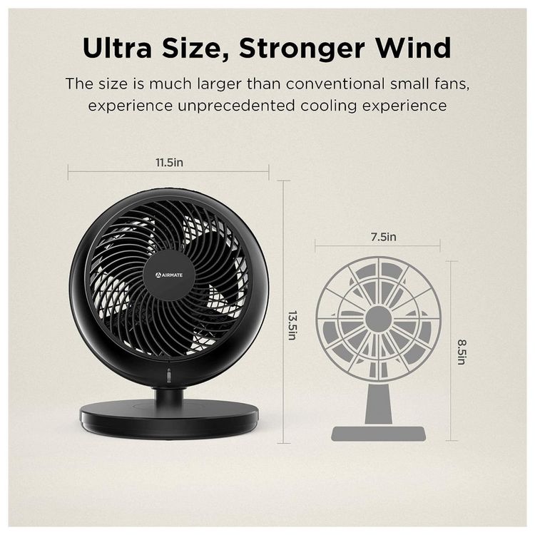 Ventilador-de-Mesa-com-10-Velocidades-110v-AIRMATE-Branco-foto-2