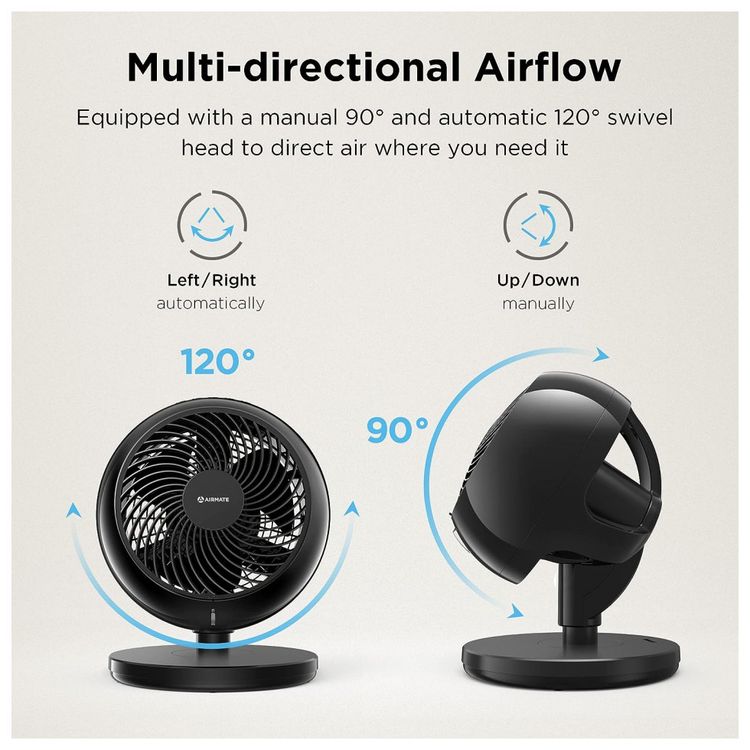 Ventilador-de-Mesa-com-10-Velocidades-110v-AIRMATE-Branco-foto-4