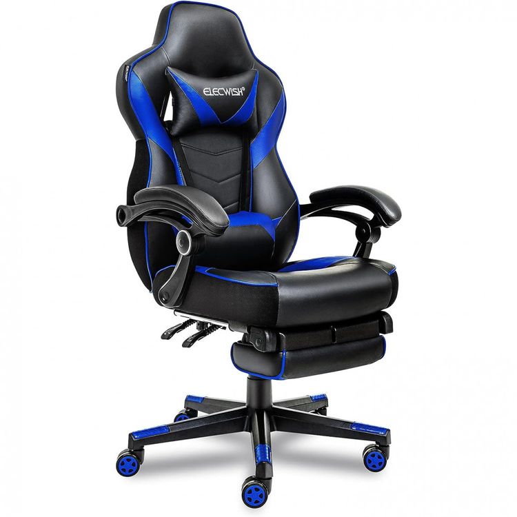 Cadeira-Gamer-Ergonomica-Giratoria-com-Suporte-Lombar-e-foto-0