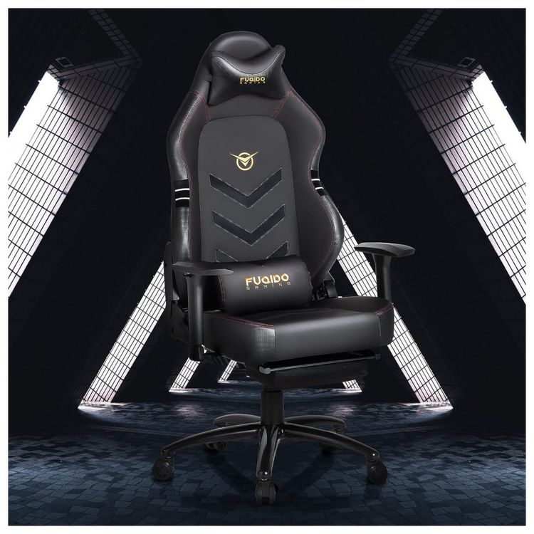 Cadeira-Gamer-Ergonomica-Giratoria-com-Apoio-de-Bracos-3D-e-foto-0