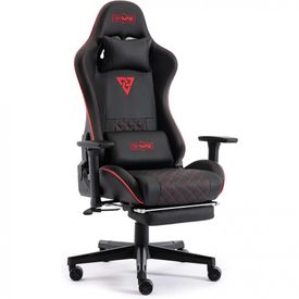 Cadeira-Gamer-Ergonomica-Giratoria-com-Suporte-Lombar-e-foto-0