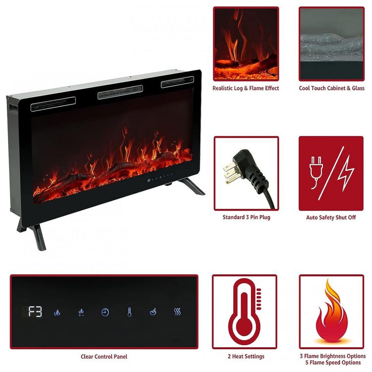Lareira-Eletrica-de-Embutir-A34x86L-com-Controle-Remoto-foto-1
