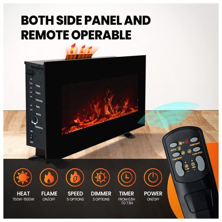 Lareira-Eletrica-de-Embutir-A39x55L-com-Controle-Remoto-foto-3