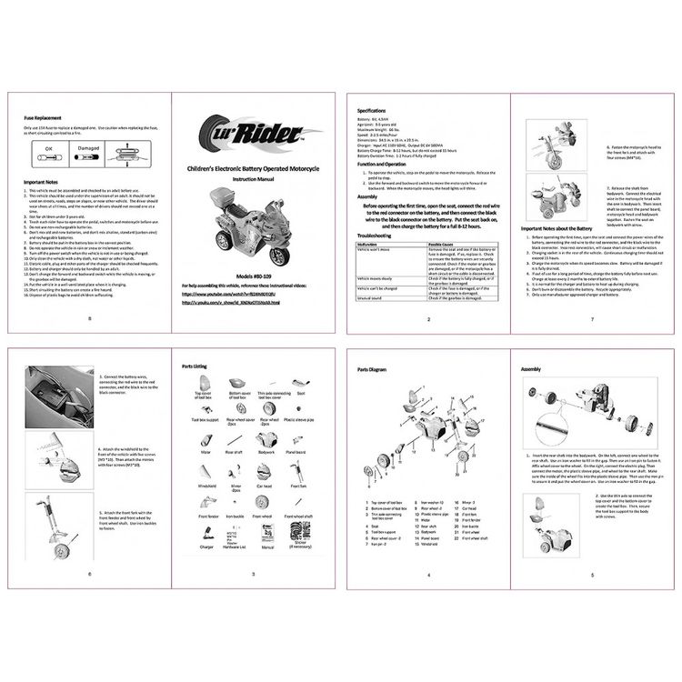 Moto-Eletrica-Infantil-a-Bateria-6V-3-Rodas-com-Sons-e-foto-2
