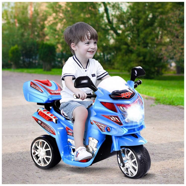 Moto-Eletrica-Infantil-HONEY-JOY-a-Bateria-6V-3-Rodas-com-foto-1