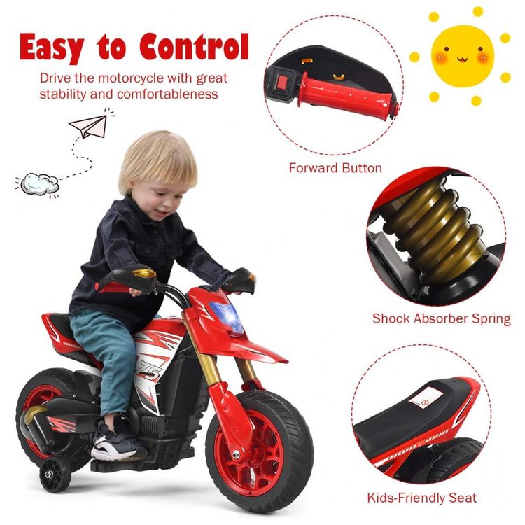 Moto-Eletrica-Infantil-HONEY-JOY-a-Bateria-6V-com-Sons-e-foto-4