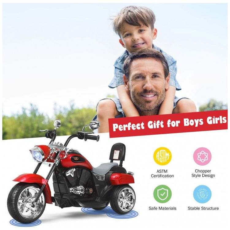 Moto-Eletrica-Infantil-Costzon-a-Bateria-6V-3-Rodas-com-Sons-foto-1