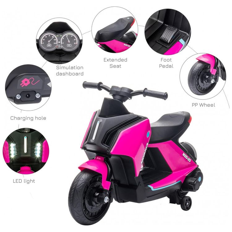 Moto-Eletrica-Infantil-a-Bateria-6V-com-Sons-e-Luzes-Idade-foto-5