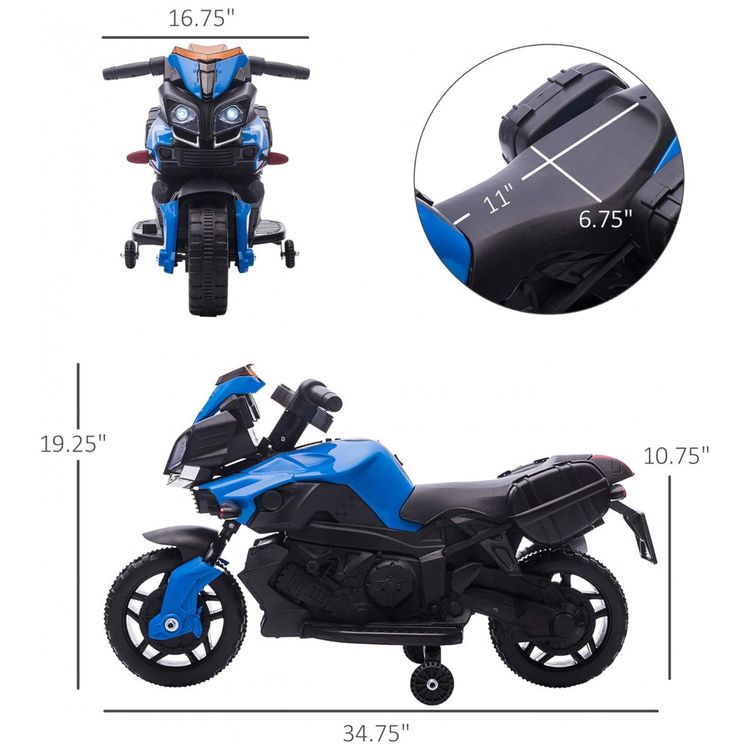 Moto-Eletrica-Infantil-a-Bateria-6V-com-Sons-e-Luzes-Idade-foto-2