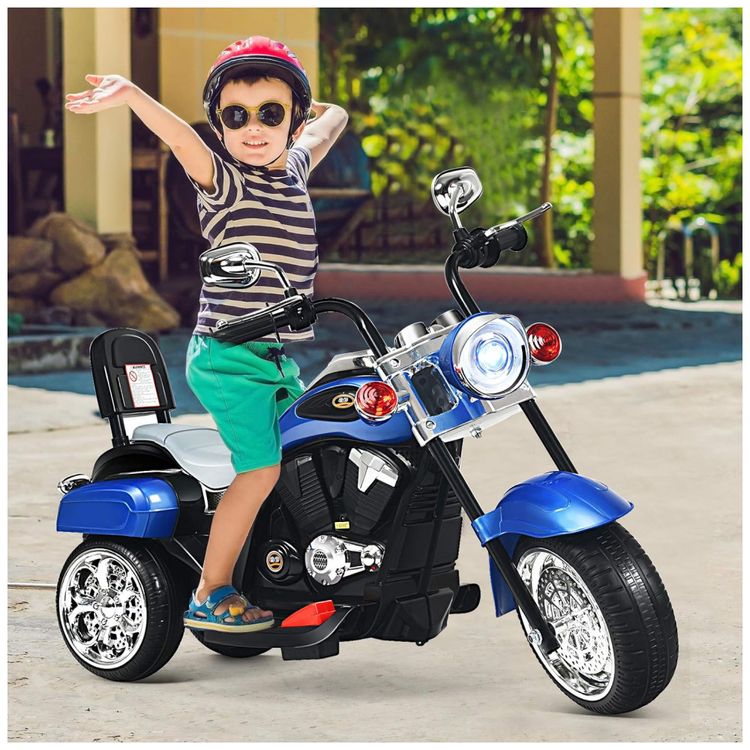 Moto-Eletrica-Infantil-HONEY-JOY-a-Bateria-6V-3-Rodas-com-foto-2