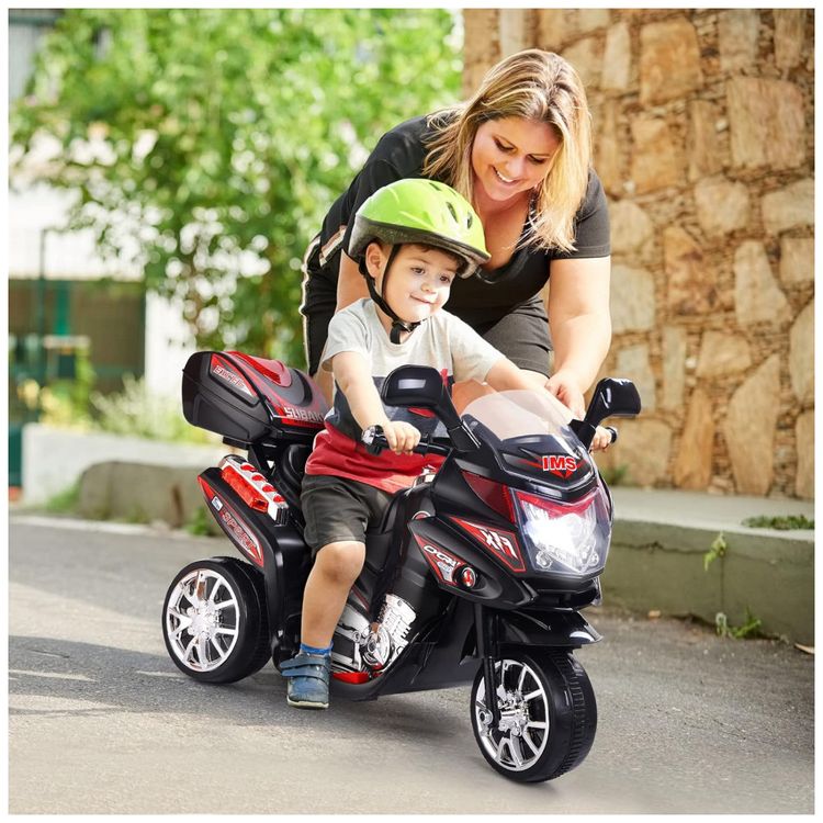 Moto-Eletrica-Infantil-HONEY-JOY-a-Bateria-6V-3-Rodas-com-foto-1