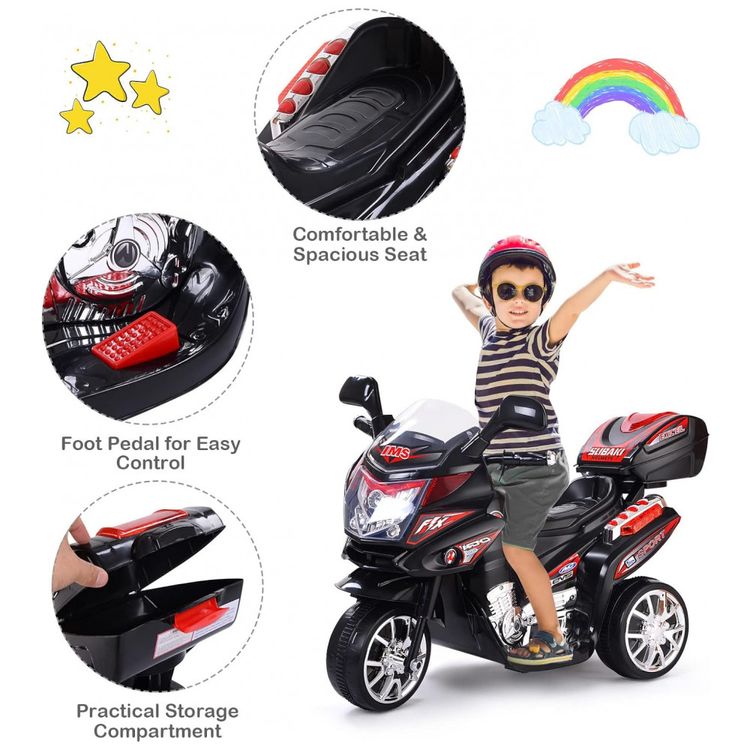 Moto-Eletrica-Infantil-HONEY-JOY-a-Bateria-6V-3-Rodas-com-foto-4
