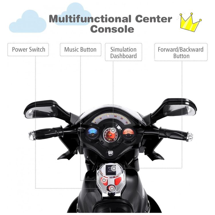 Moto-Eletrica-Infantil-HONEY-JOY-a-Bateria-6V-3-Rodas-com-foto-5