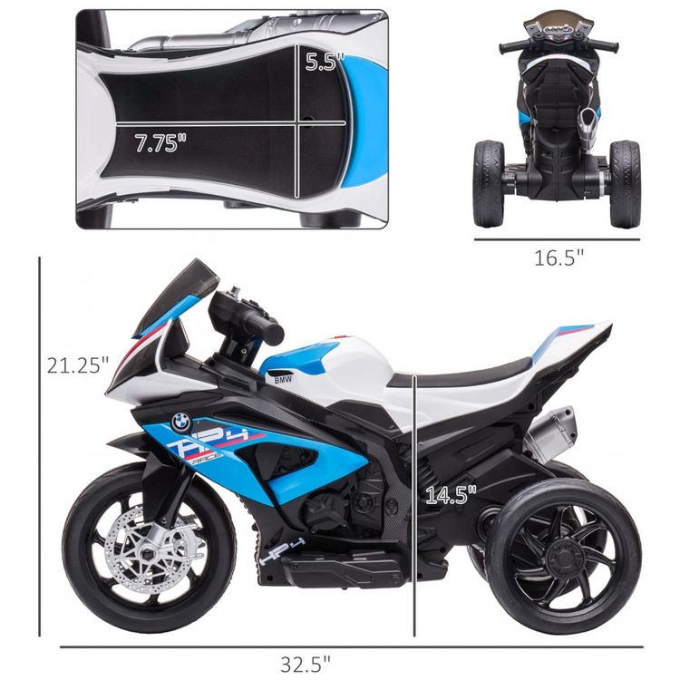 Moto-Eletrica-Infantil-a-Bateria-12V-3-Rodas-com-Sons-BMW-foto-2