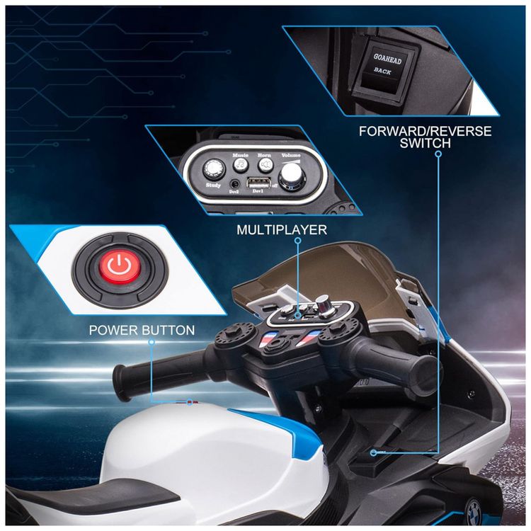 Moto-Eletrica-Infantil-a-Bateria-12V-3-Rodas-com-Sons-BMW-foto-4