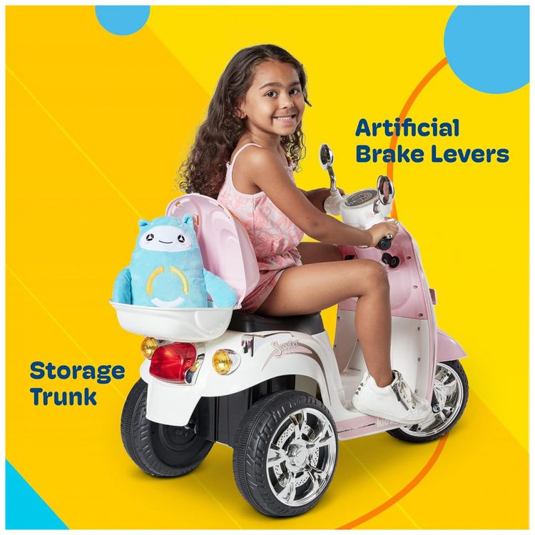 Moto-Eletrica-Infantil-Bateria-12V-3-Rodas-com-Luzes-e-Sons-foto-2