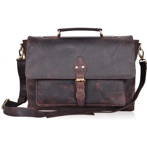 Bolsa-Maleta-de-Couro-Unissex-para-Laptop-Cacador-ESTALON-foto-0