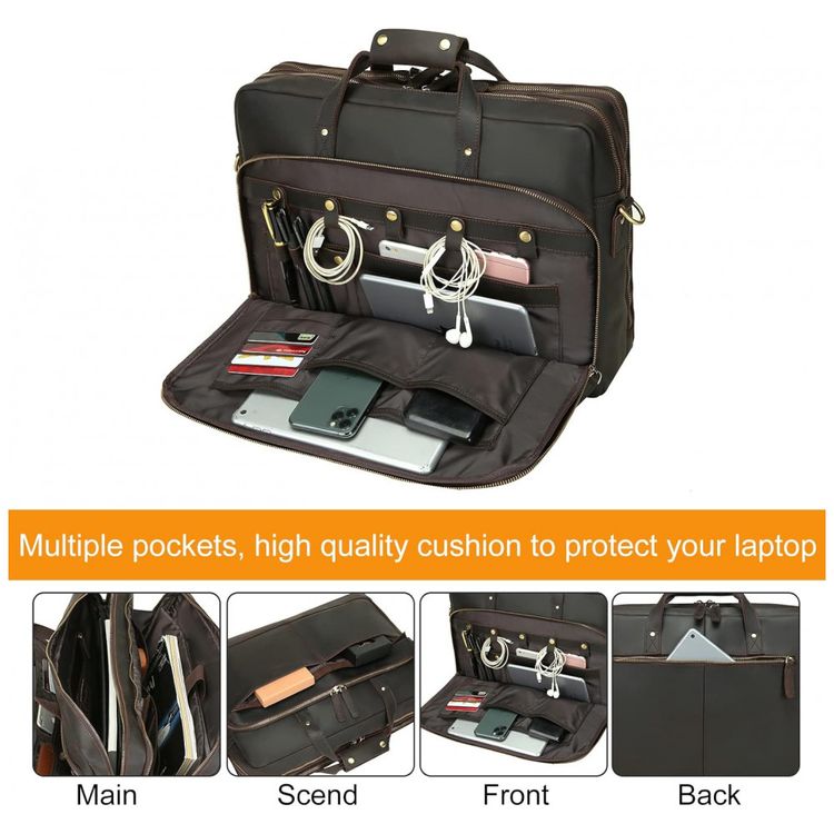 Bolsa-Maleta-de-Couro-Unissex-para-Laptop-UBANT-Marrom-foto-4