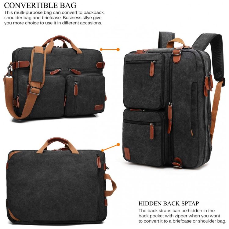 Bolsa-Maleta-Unissex-para-Laptop-COOLBELL-Preto-foto-1