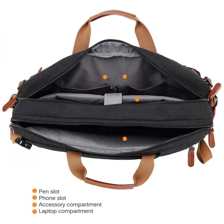 Bolsa-Maleta-Unissex-para-Laptop-COOLBELL-Preto-foto-4