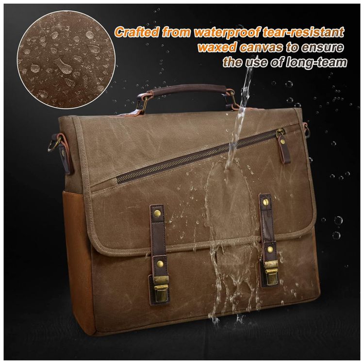 Bolsa-Maleta-de-Couro-Sintetico-Unissex-para-Laptop-foto-1