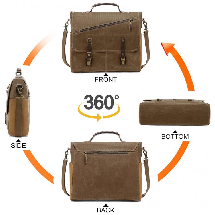 Bolsa-Maleta-de-Couro-Sintetico-Unissex-para-Laptop-foto-2
