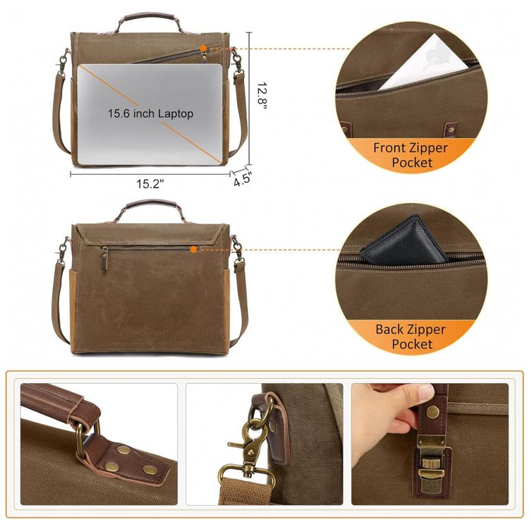 Bolsa-Maleta-de-Couro-Sintetico-Unissex-para-Laptop-foto-3