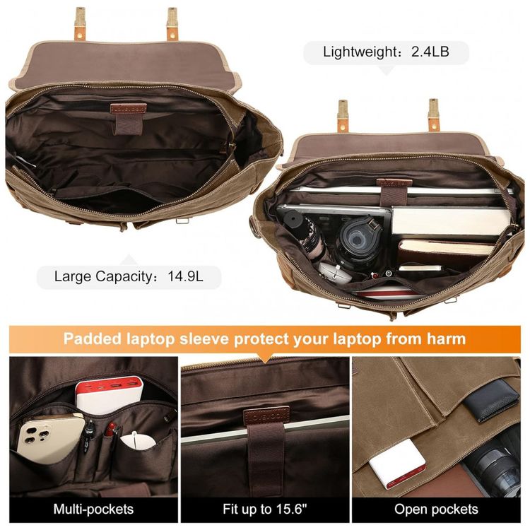 Bolsa-Maleta-de-Couro-Sintetico-Unissex-para-Laptop-foto-4