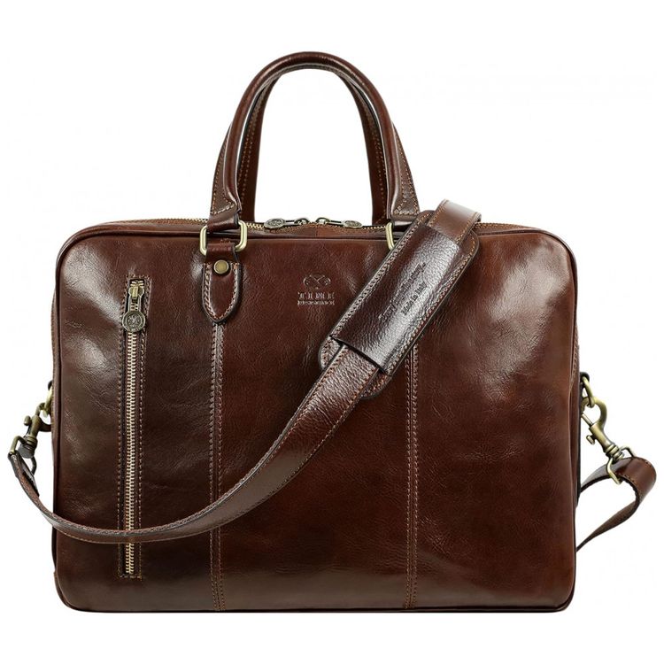 Bolsa-Maleta-de-Couro-Unissex-para-Laptop-TIME-RESISTANCE-foto-0