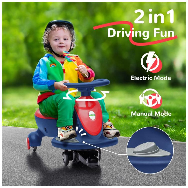 Carro-Infantil-Eletrico-2-em-1-1-Assento-com-Sons-para-foto-1
