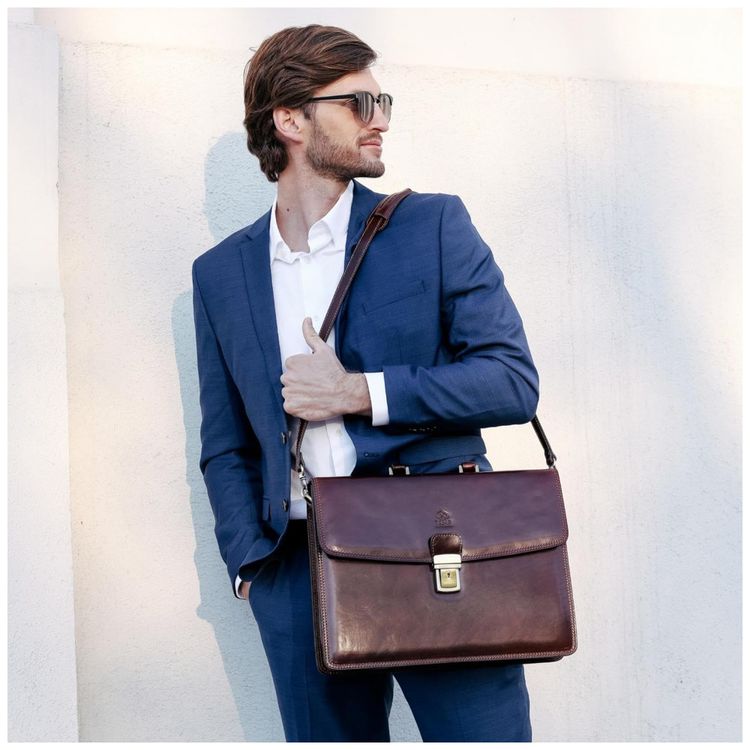 Bolsa-Maleta-de-Couro-Masculina-para-Laptop-TIME-foto-2