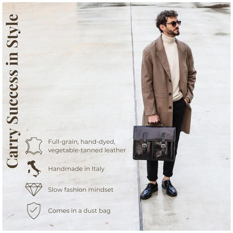 Bolsa-Maleta-Time-Resistance-de-Couro-Masculina-para-Laptop-foto-1