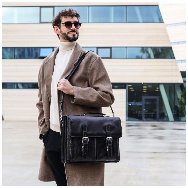 Bolsa-Maleta-Time-Resistance-de-Couro-Masculina-para-Laptop-foto-2