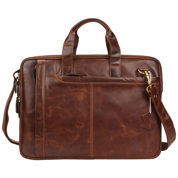 Bolsa-Maleta-de-Couro-Masculina-para-Laptop-PITAARA-Marrom-foto-0