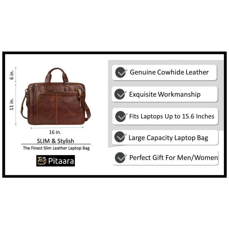 Bolsa-Maleta-de-Couro-Masculina-para-Laptop-PITAARA-Marrom-foto-3