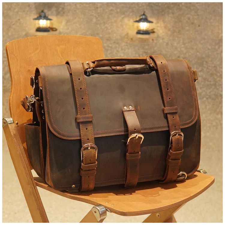 Bolsa-Maleta-de-Couro-Masculina-para-Laptop-POLARE--Cinza-foto-1