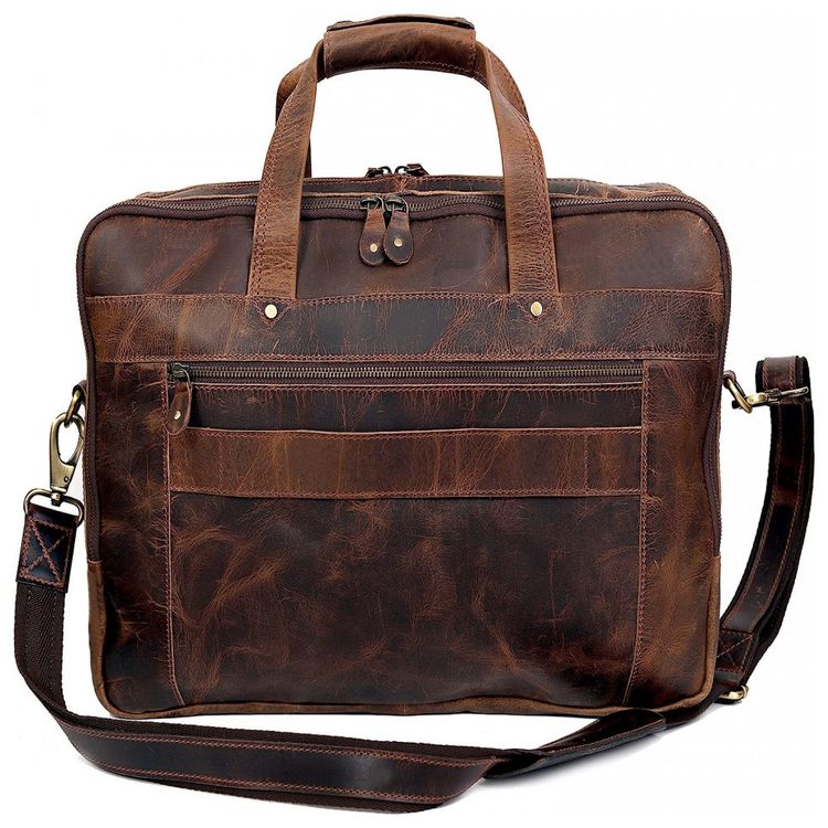 Bolsa-Maleta-de-Couro-Masculina-para-Laptop-HLC-Marrom-foto-1