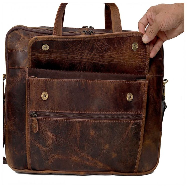Bolsa-Maleta-de-Couro-Masculina-para-Laptop-HLC-Marrom-foto-2