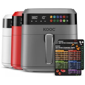 Fritadeira-Eletrica-AirFryer-KOOC-6.5L-com-Painel-Digital-e-foto-0