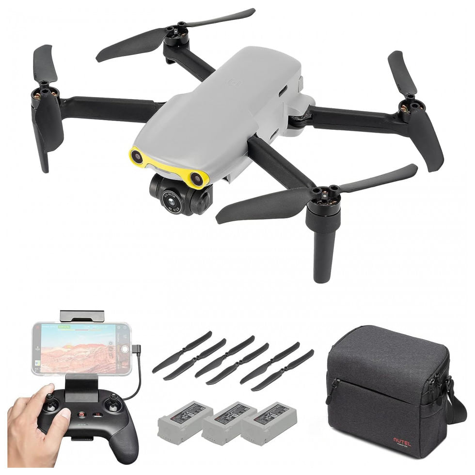 Drone com Camera 4K e Estojo de Transporte, AUTEL ROBOTICS, Cinza