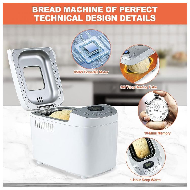 Panificadora-Automatica-15-em-1-ate-15-kg-com-Tela-LCD-e-foto-5