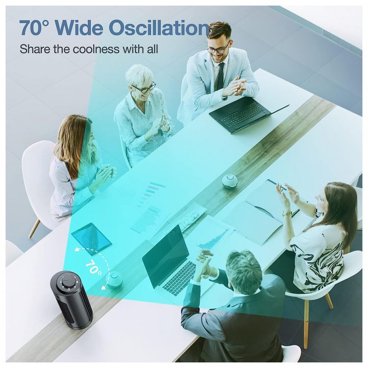 Ventilador-de-Mesa-Portatil-com-3-Velocidades-e-Resfriamento-foto-3
