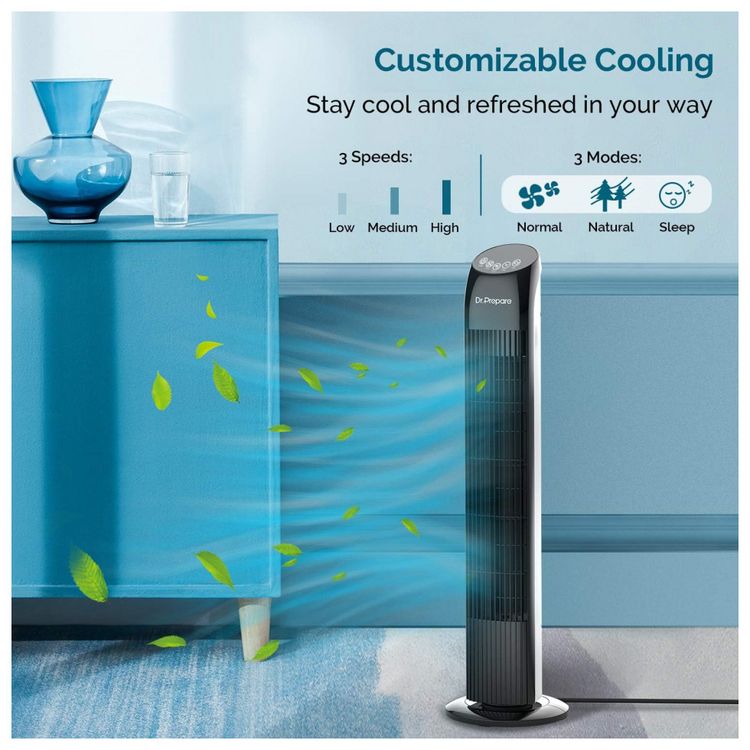 Ventilador-de-Torre-com-Controle-Remoto-3-Modos-e-foto-1