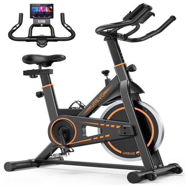 Bicicleta-Ergometrica-UREVO-com-Monitor-Digital-e-Assento-foto-0