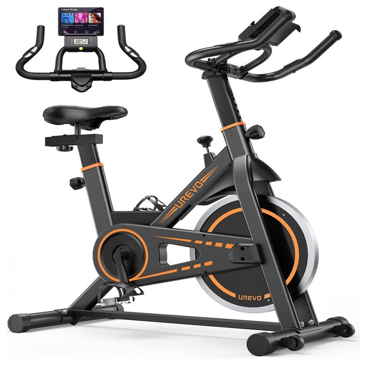 Bicicleta-Ergometrica-UREVO-com-Monitor-Digital-e-Assento-foto-0