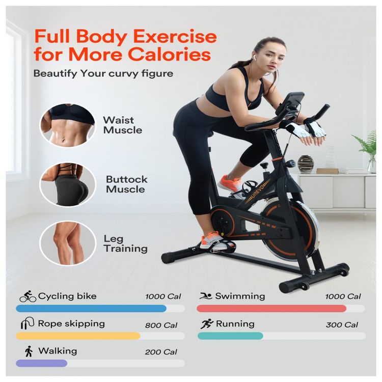 Bicicleta-Ergometrica-UREVO-com-Monitor-Digital-e-Assento-foto-1