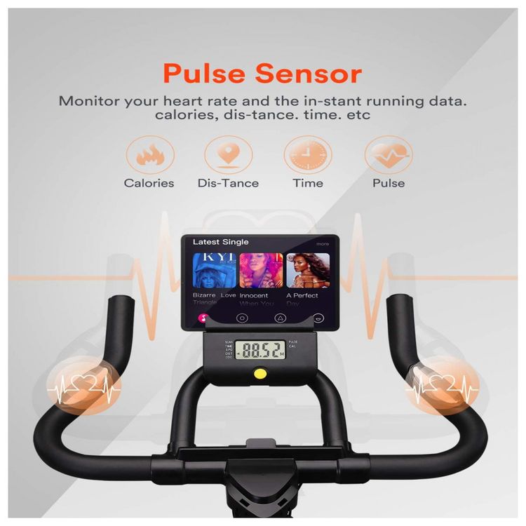 Bicicleta-Ergometrica-UREVO-com-Monitor-Digital-e-Assento-foto-2